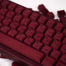 极简红140键机械键盘键帽PBTv热升华cherry樱桃原厂高度适配61/64