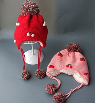 女宝宝秋冬天婴儿帽子6-12个月儿童毛线帽加绒1-2岁男女童护耳潮