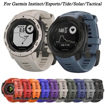 适用佳明手表Garmin Instinct/Esports/Tide/Solar/本能硅胶表带