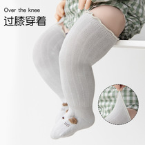 .分体护膝袜宝宝袜子冬加厚加长八个月三秋冬刚出生婴儿睡觉穿的9