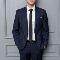 韩版男士西服套装修身西装青年男休闲外套上衣西装伴郎职业装正装